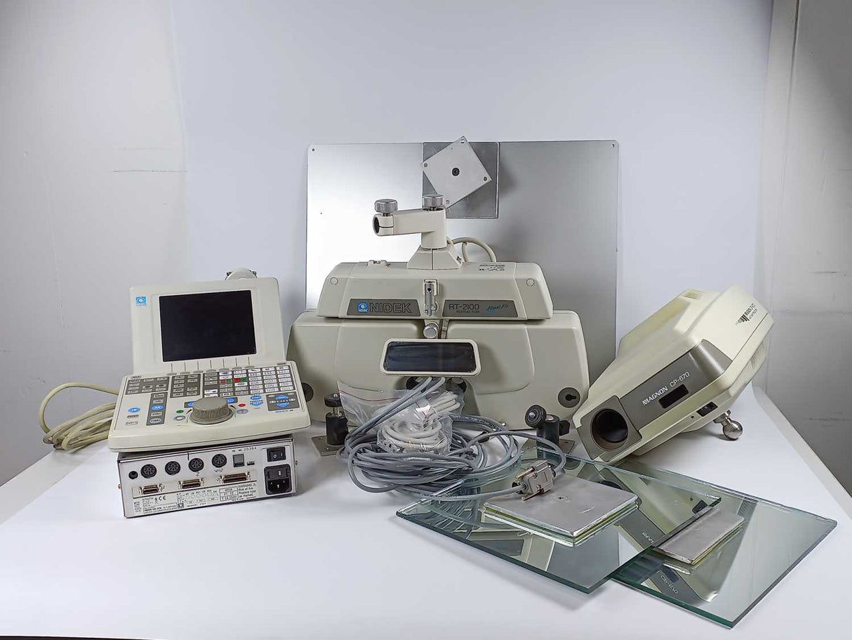 Nidek RT-2100 Refractor w/ Controler; CP-770; Power supply; Printer