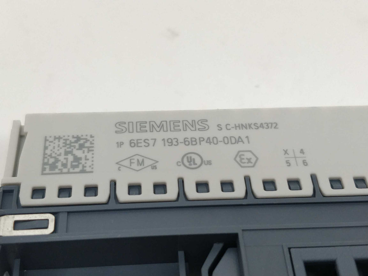 Siemens 6ES7193-6BP40-0DA1 Base Unit