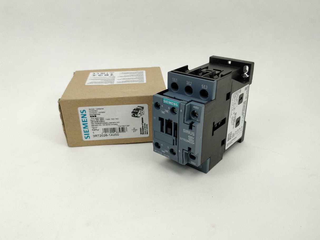 Siemens 3RT2026-1AV00 Power Contacter. 400VAC