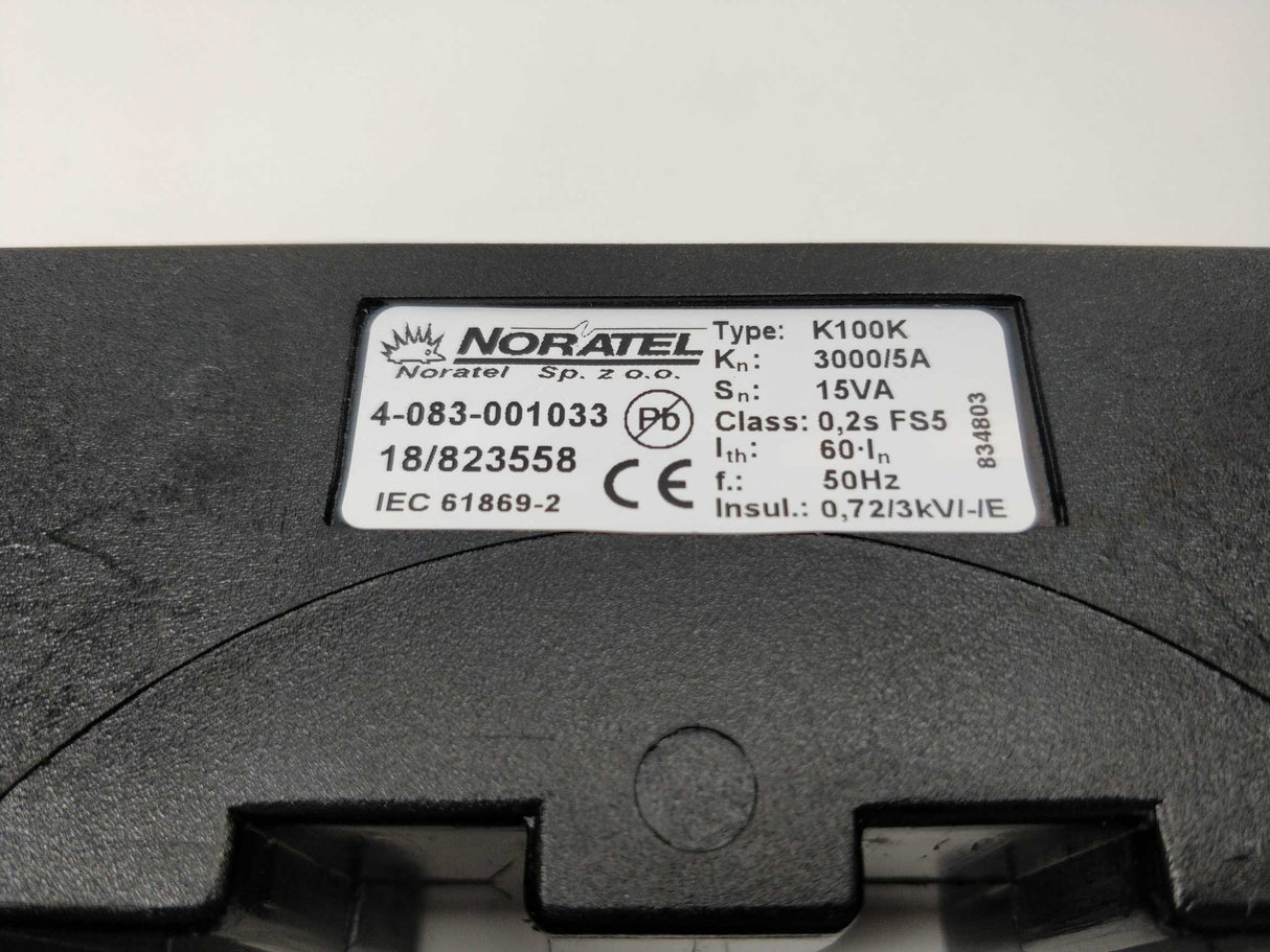 Noratel 4-083-001033 K100K 3000/5A 15VA Transformer