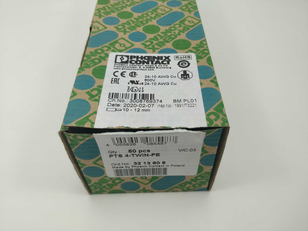 Phoenix Contact 3213606 PTS 4-TWIN-PE 36 Pcs.