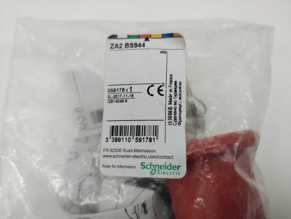 Schneider Electric ZA2BS944 Head for emergency switching off push button