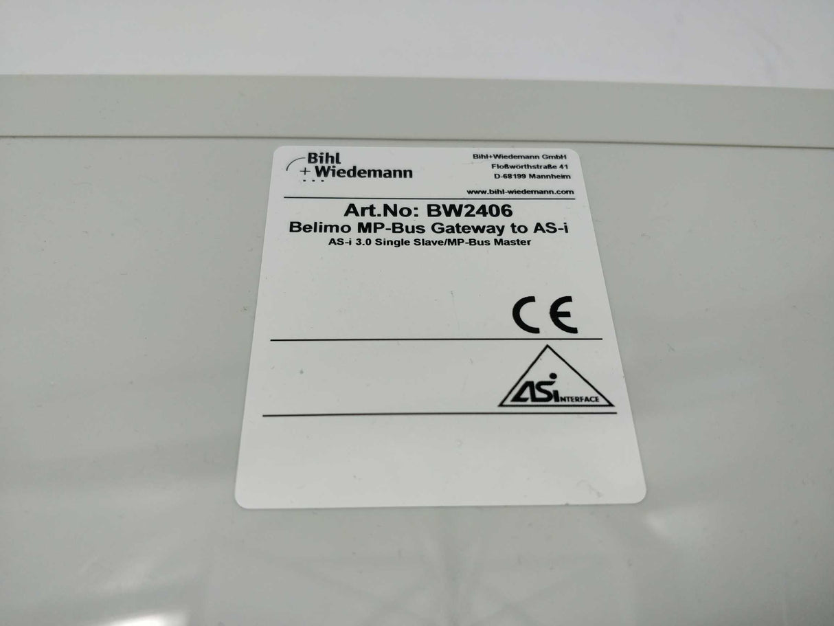 Bihl+Wiedemann BW2406 Belimo MP-Bus Gateway to AS-i