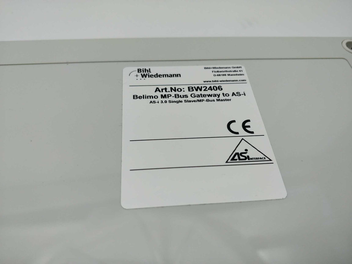 Bihl+Wiedemann BW2406 Belimo MP-Bus Gateway to AS-i