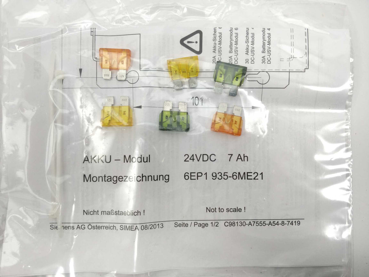 Siemens 6EP1935-6ME21 SITOP Battery Module