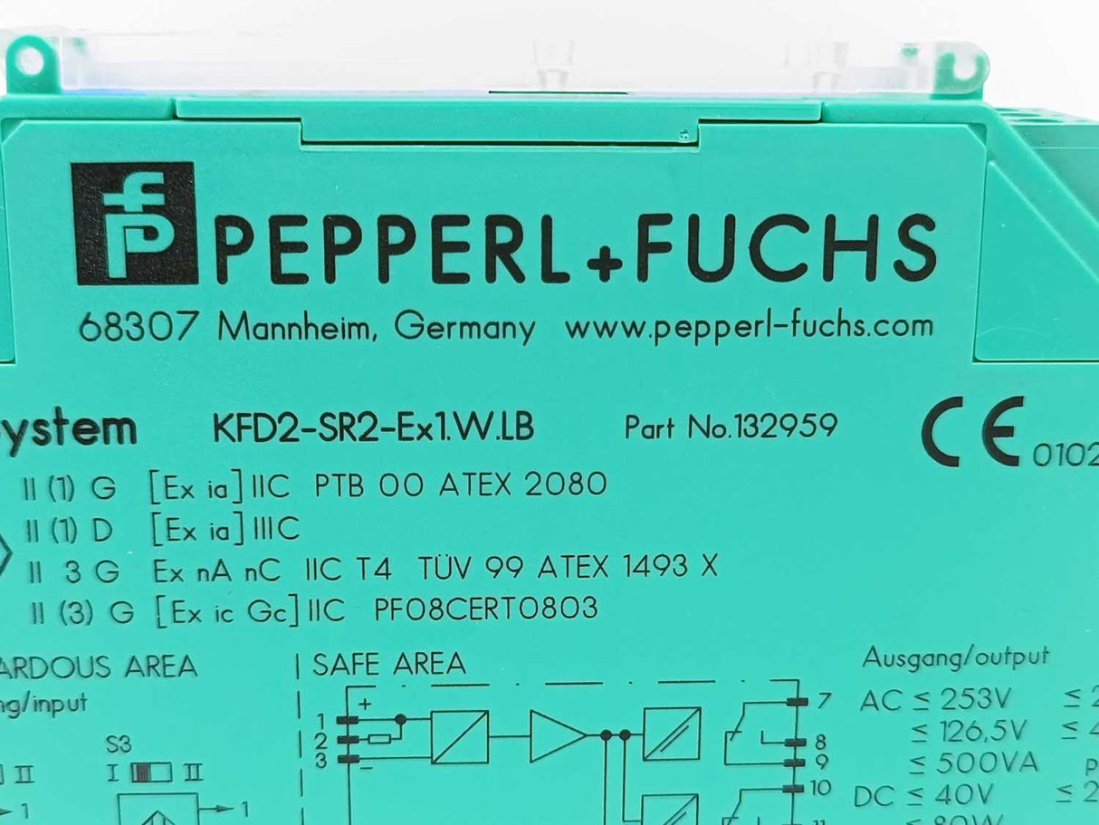 PEPPERL & FUCHS 132959 KFD2-SR2-Ex1.W.LB Switch Amplifier