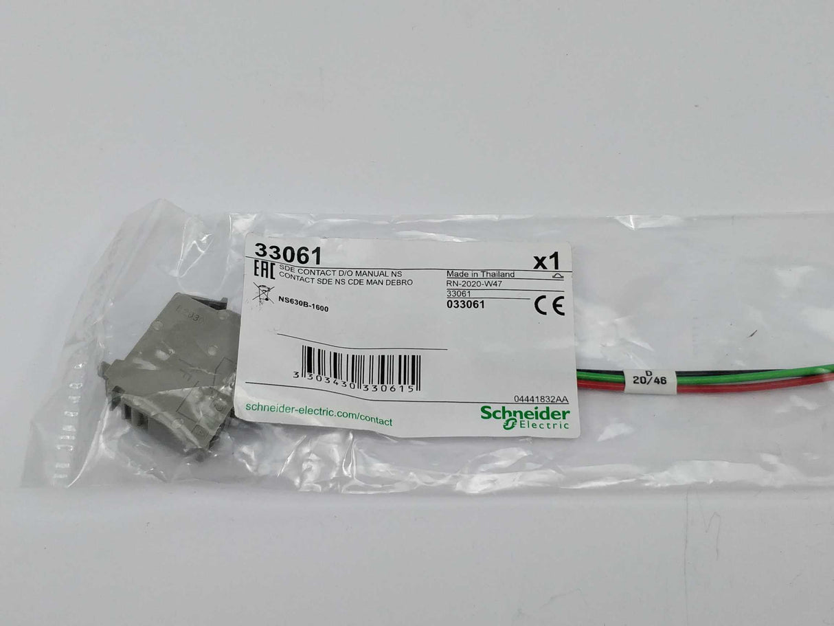 Schneider Electric 33061 SDE contact D/O manual NS
