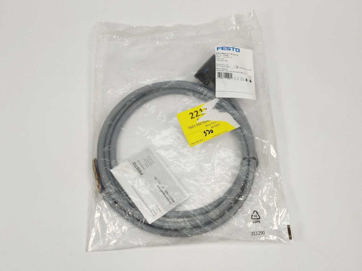 Festo 575423 NEBV-S1WA25-K-2.5-N-LE25-S9 Connecting Cable 2,5m