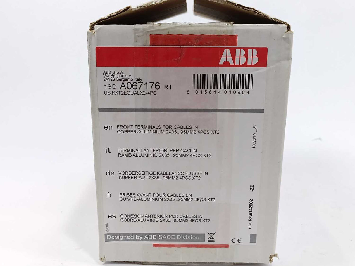 ABB KXT2ECUALX2-4PC Front Terminals For Cables 4PCS