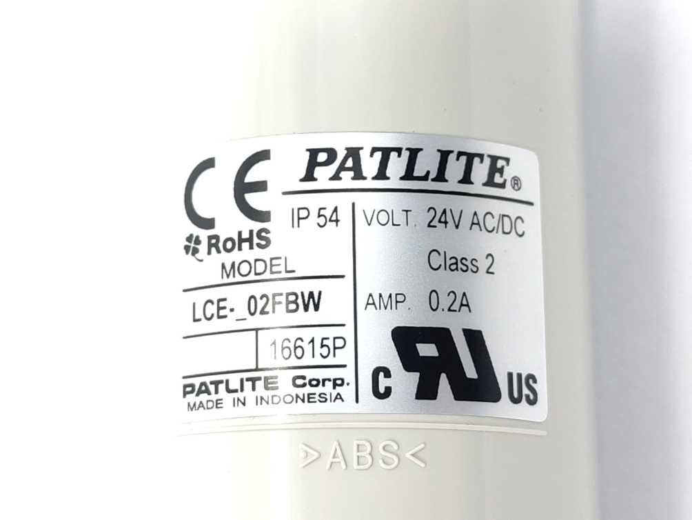 PATLITE LCE-302FBW-RYG 3 Tier Signal Tower