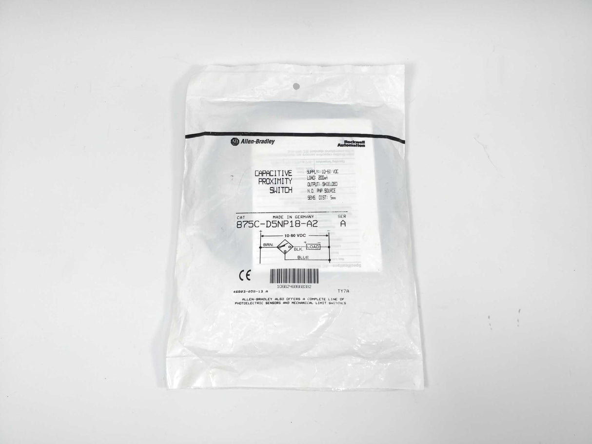 AB 875C-D5NP18-A2 Ser. A Capacitive proximity switch
