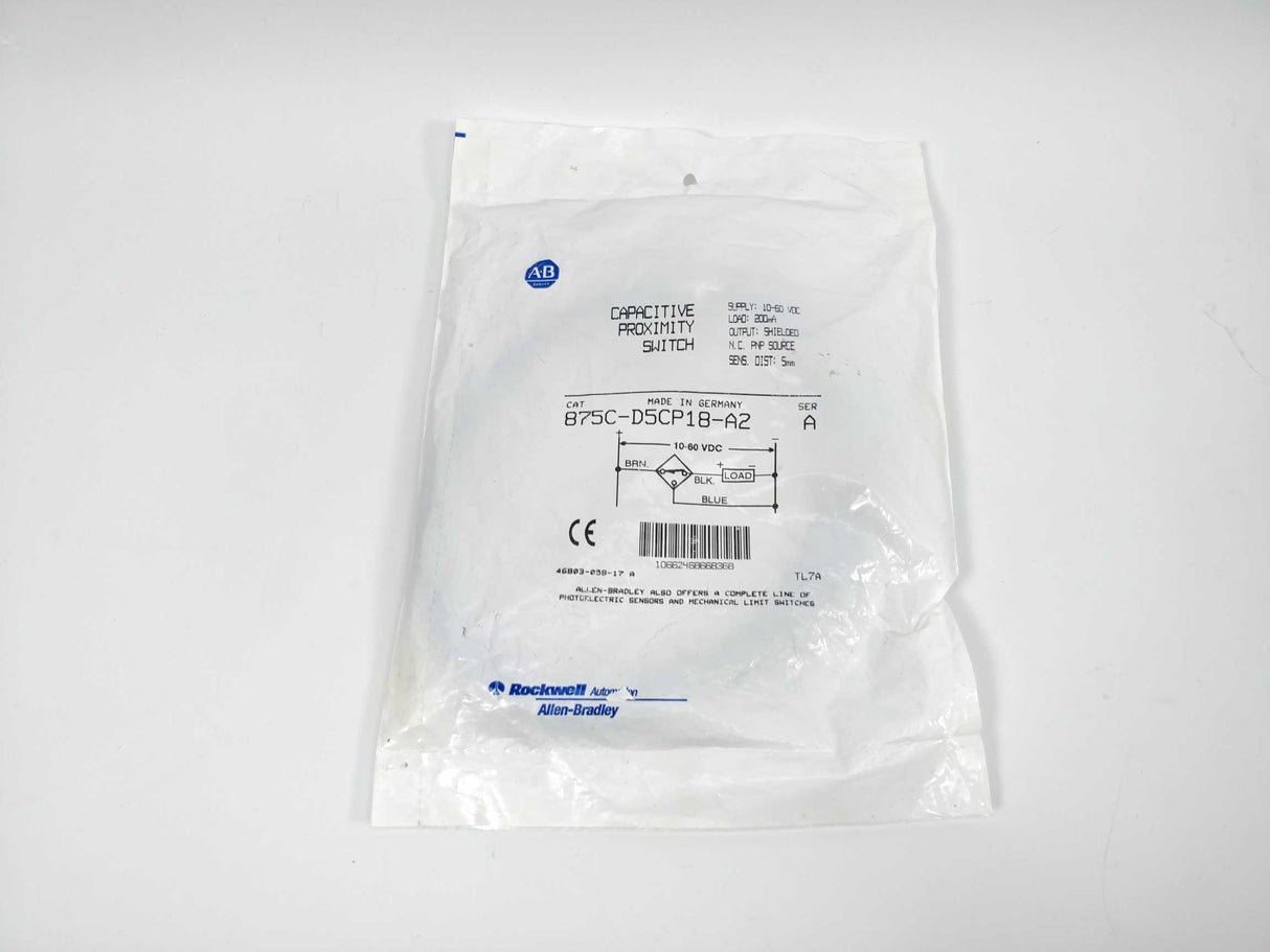 AB 875C-D5CP18-A2 Ser. A Capacitive proximity switch