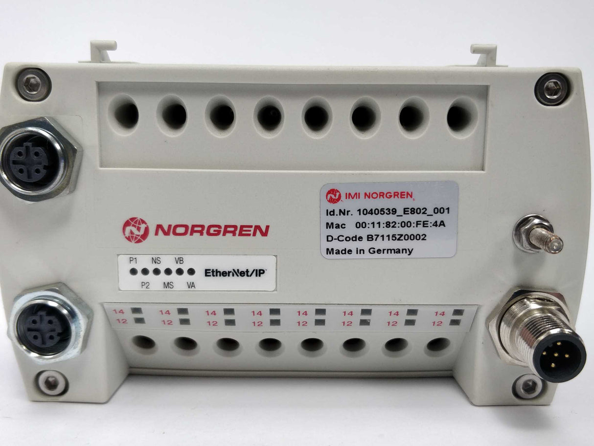 NORGREN VM10 Valve island 8 stations, NA6U 8 Pcs.
