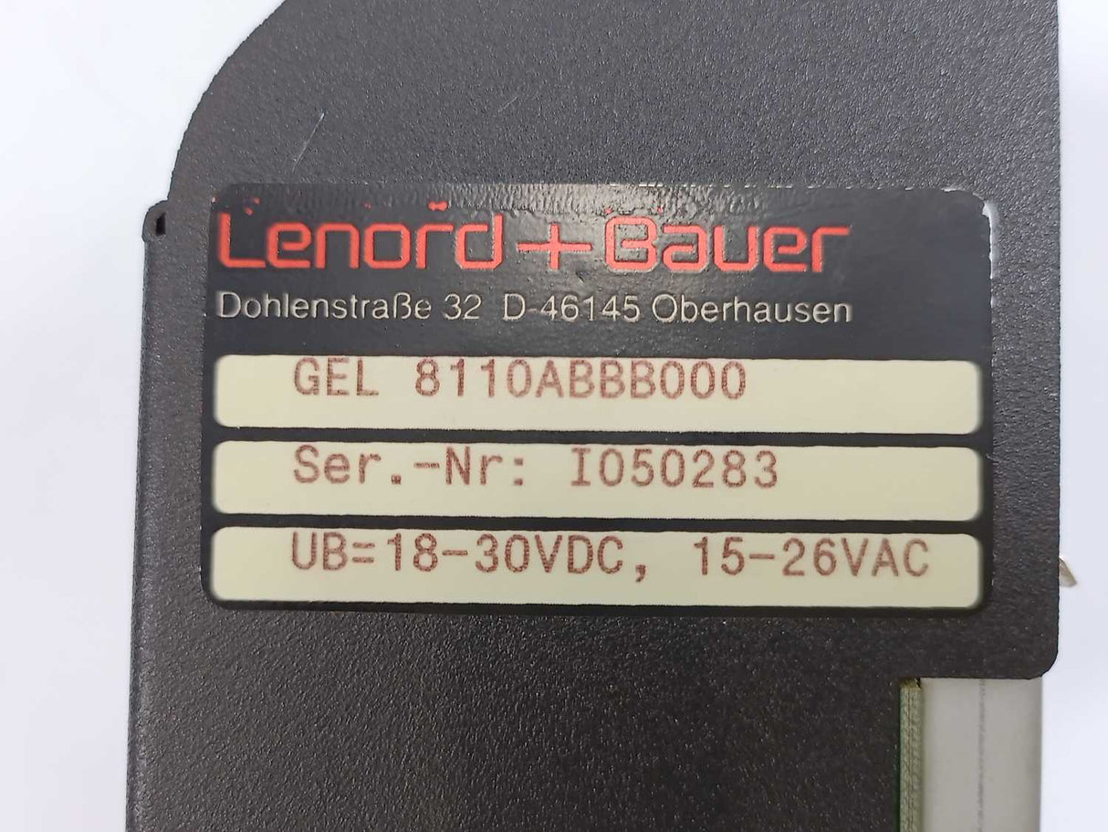 LENORD+BAUER GEL 8110ABBB000 EcoController Positioning Control