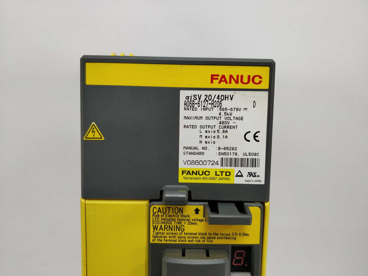 Fanuc A06B-6127-H206 αiSV Ver.D + A20B-2101-0041/11G