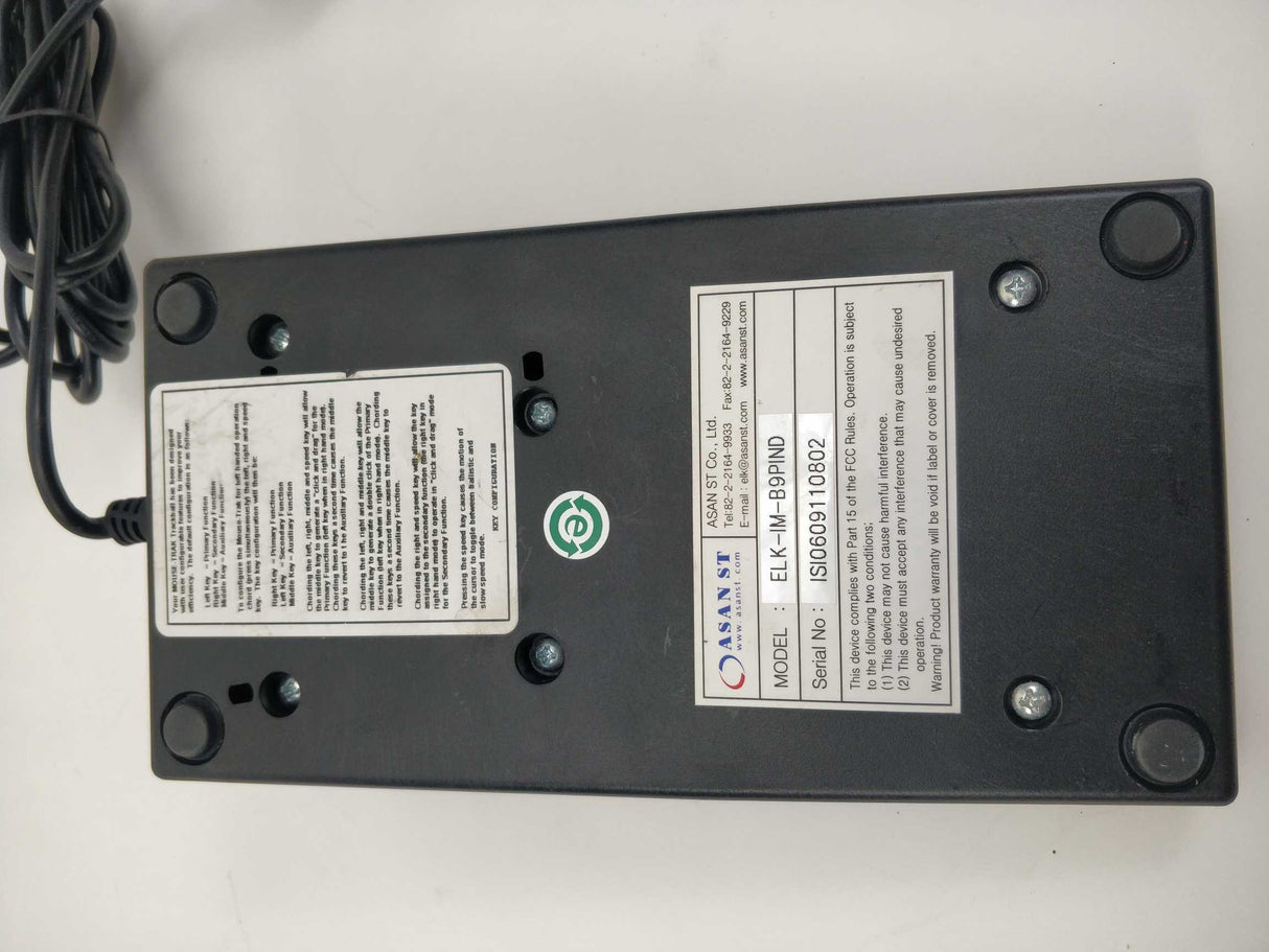 ASAN ST ELK-IM-B9PIND MOUSE-TRAK Trackball