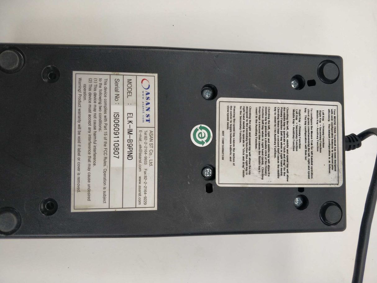 ASAN ST ELK-IM-B9PIND MOUSE-TRAK Trackball
