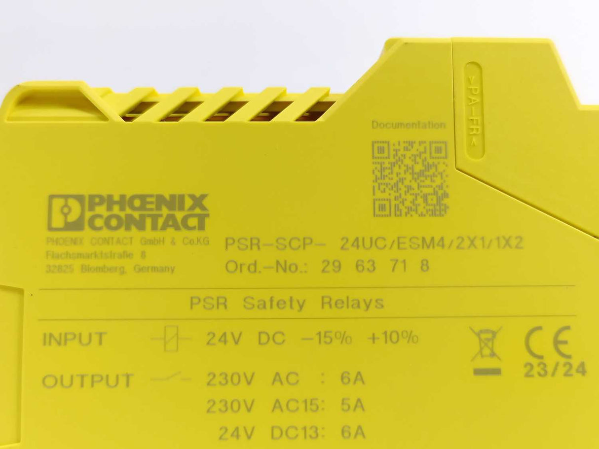 Phoenix Contact 2963718 PSR-ESM4 Safety Relay