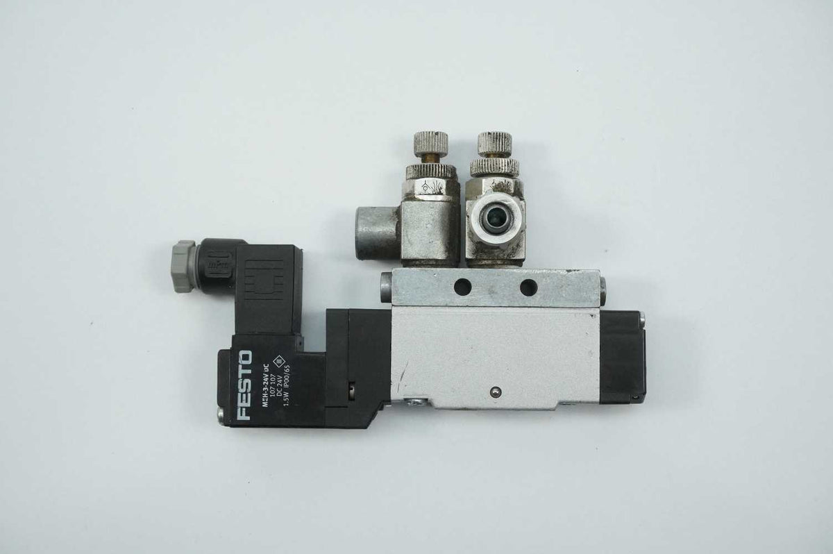 Festo 173124 MEH-3/2-1/8-B Solenoid Valve 24VDC