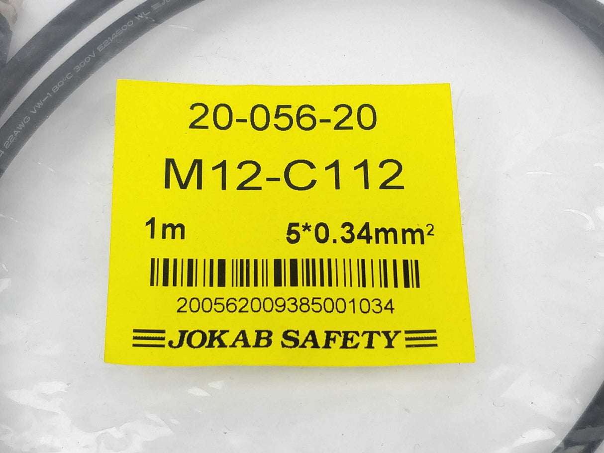 Jokab Safety 20-056-20 M12-C112 Cable 1M Length