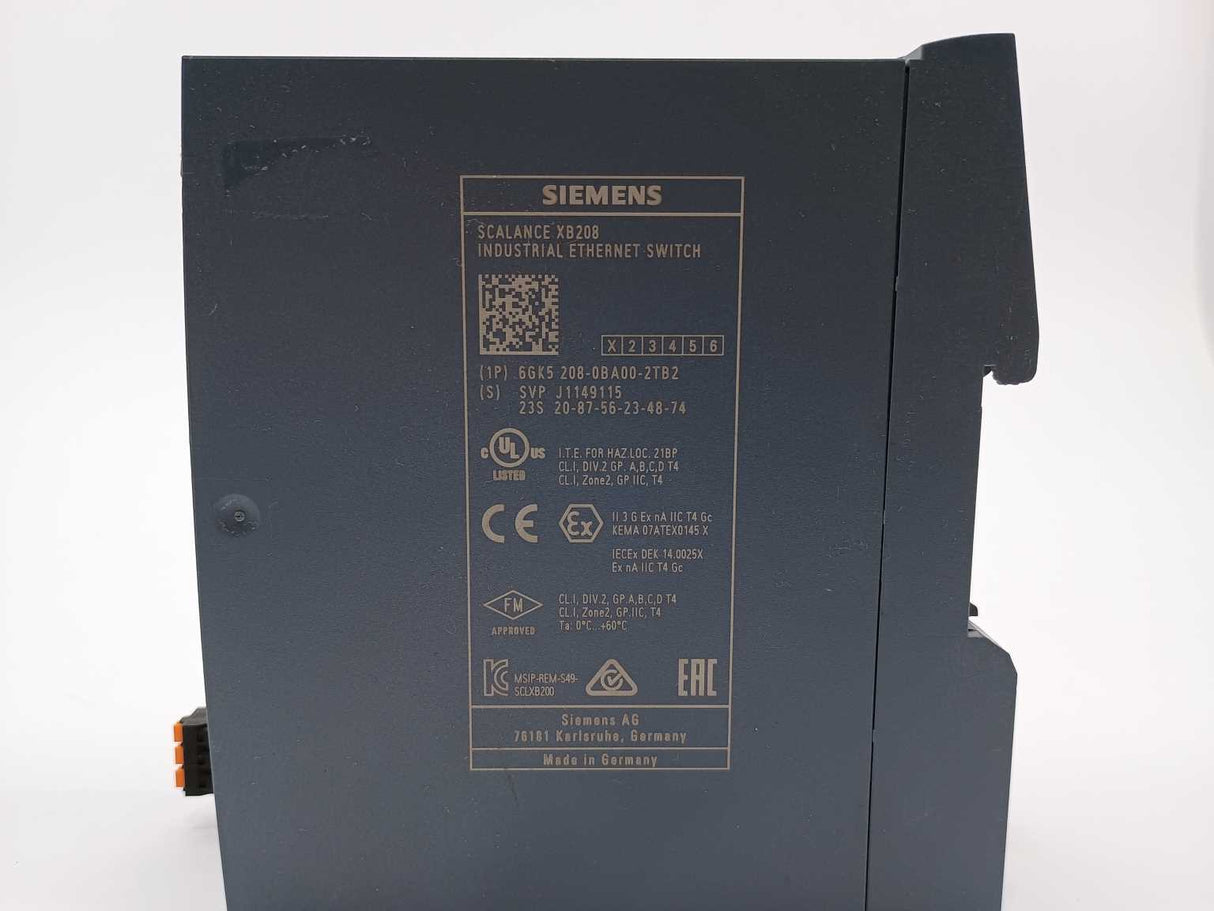 Siemens 6GK52080BA002TB2 SCALANCE XB208 6GK5208-0BA00-2TB2