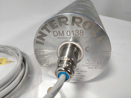 Interroll DM 0138 Drum Motor - 1.389(1.713)rpm - 370W - Ø 138,0mm FW 507,0mm