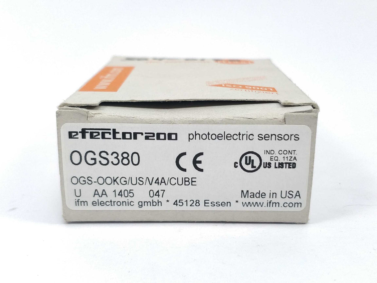 Ifm Electronic OGS380 OGS-OOKG/US/V4A/CUBE Through-beam sensor sender