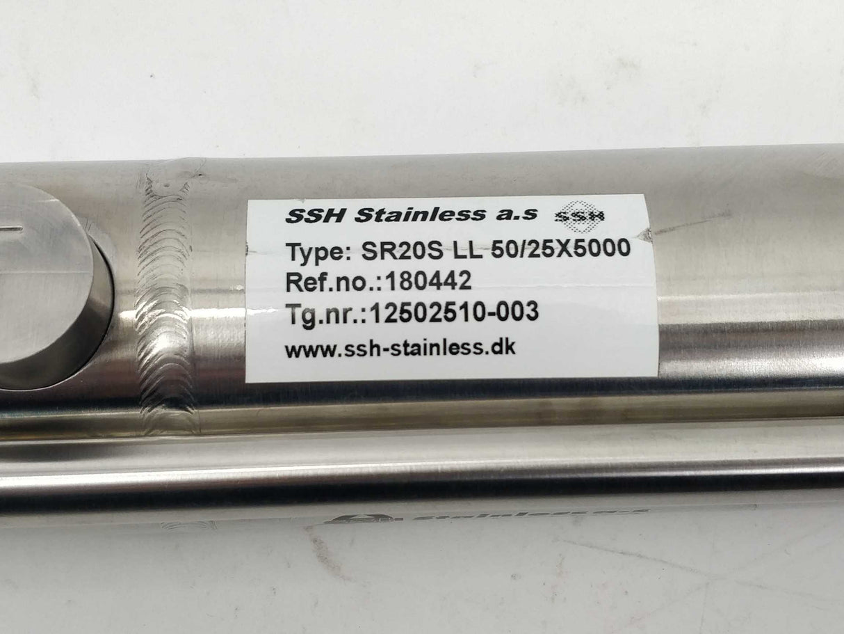SSH STAINLESS A/S SR20S LL 50/25X5000 Hydraulic Cylinder
