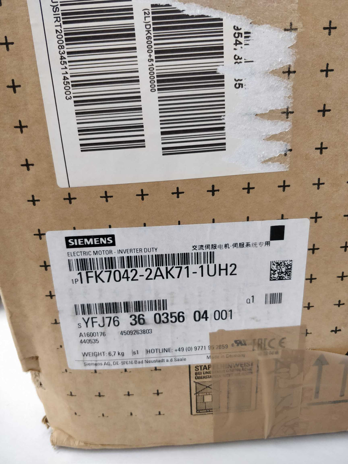 Siemens 1FK7042-2AK71-1UH2 Synchronous motor