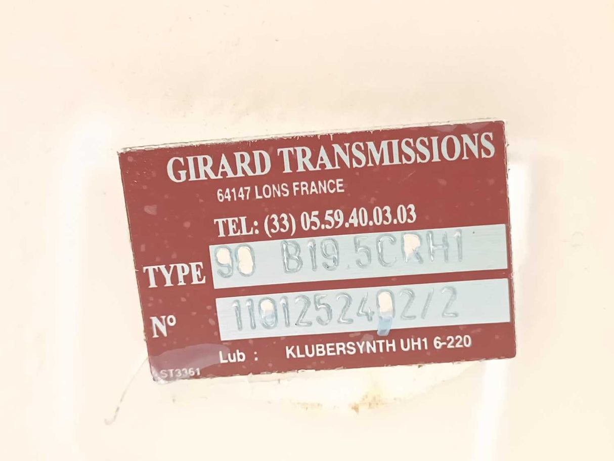 Girard Transmissions 90B19.5CRH1 Gearbox