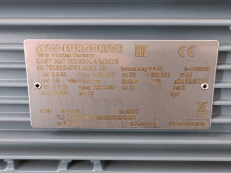 SEW-EURODRIVE  KA97R57DRN90L4/MM15 1,5kW Gearmotor. i=437