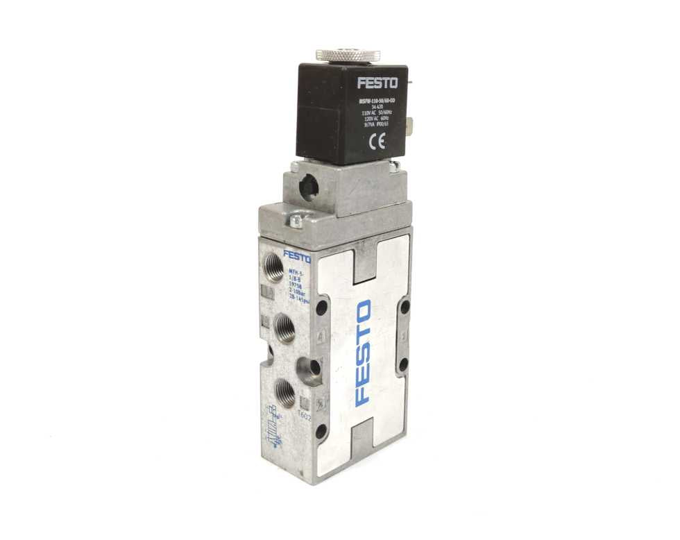 Festo 19758 MFH-5-1/8-B Air Solenoid Valve with 34420 coil