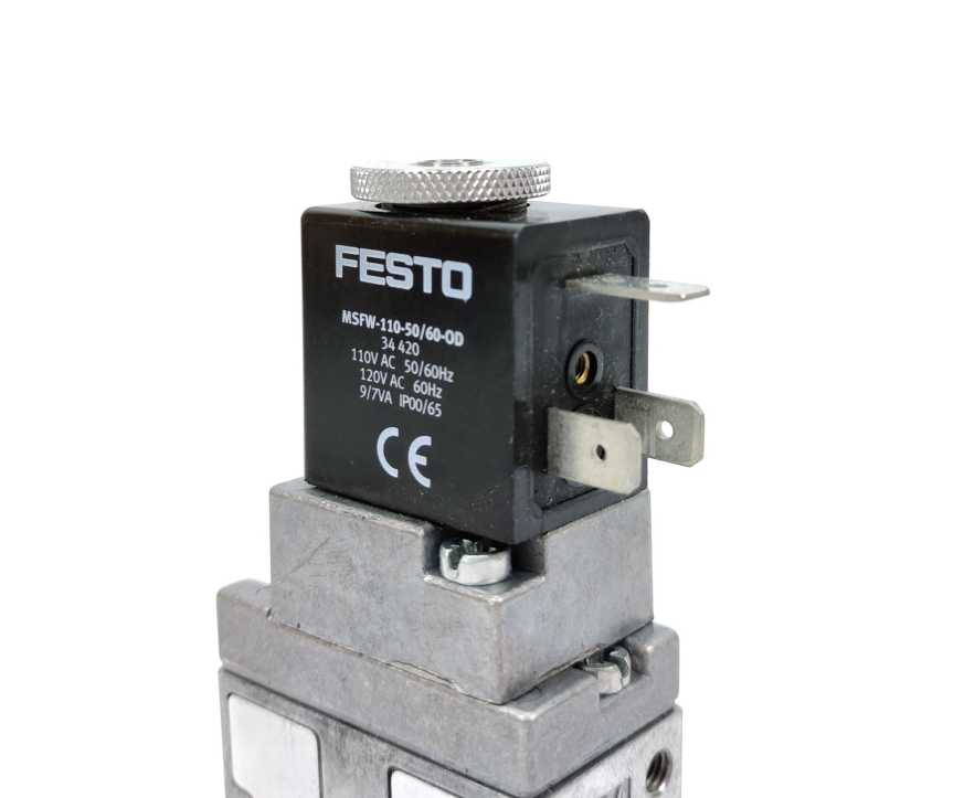 Festo 19758 MFH-5-1/8-B Air Solenoid Valve with 34420 coil