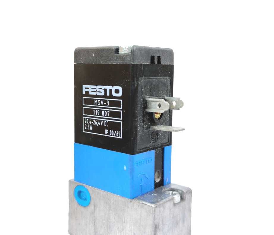 Festo 30477 MVH-5/3G-1/8-B Solenoid Valve + 119807 x2