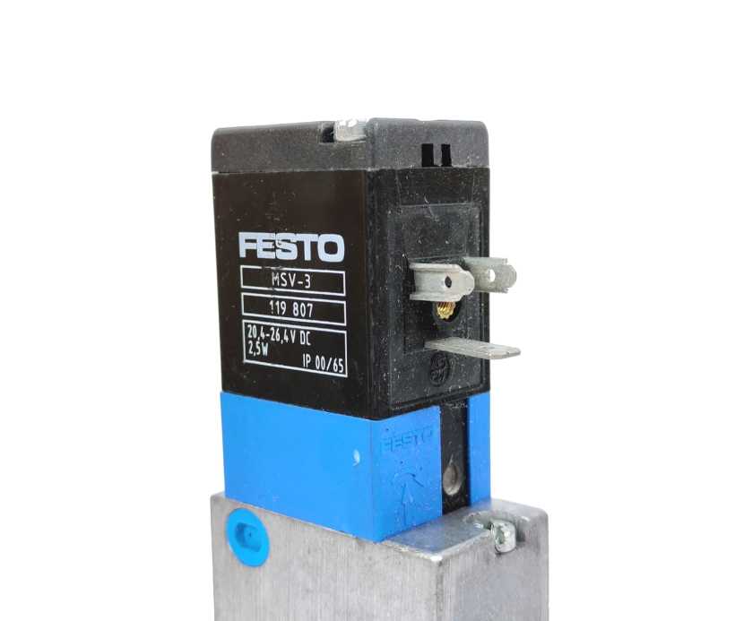Festo 30477 MVH-5/3G-1/8-B Solenoid Valve + 119807 x2