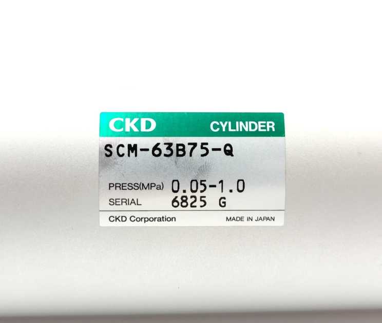 CKD Corporation SCM-63B75-Q Air Cylinder 0.05-1.0 MPa SCM-00-63B-75-Q
