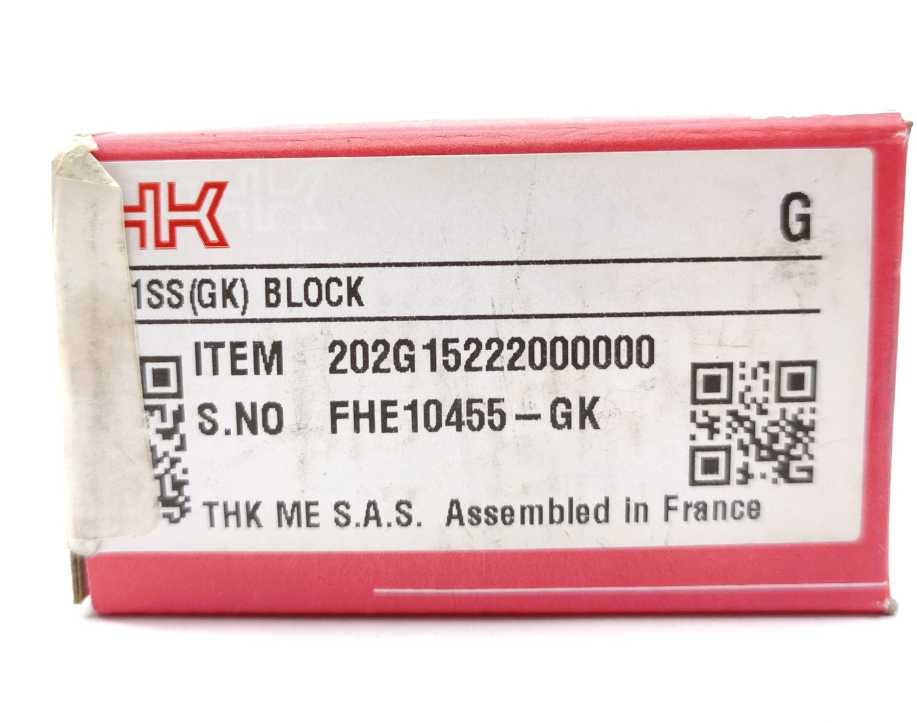 THK SSR15XV1SS(GK) 202G15222000000 Linear Block