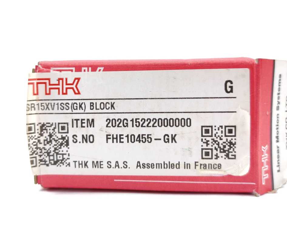 THK SSR15XV1SS(GK) 202G15222000000 Linear Block