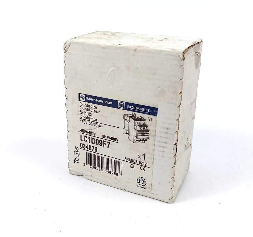 TELEMECANIQUE LC1D09F7 TeSys D Contactor 3 Pole 110V Coil