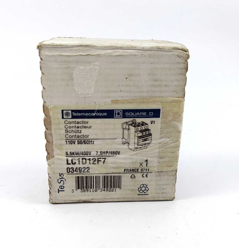 TELEMECANIQUE LC1D12F7 TeSys D contactor
