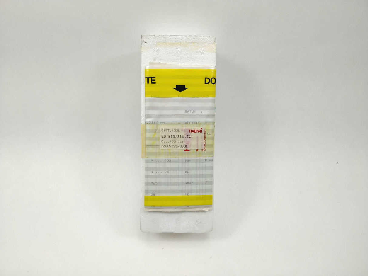 HAENNI ED 510/314.241/155 0975.4028 Pressure Transducer