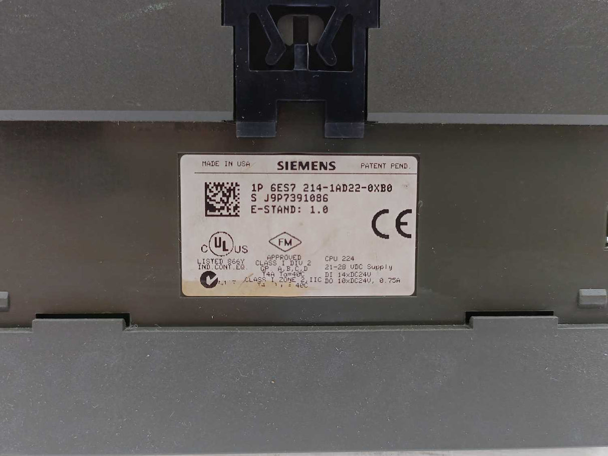 Siemens 6ES7214-1AD22-0XB0 SIMATIC S7-200, CPU 224