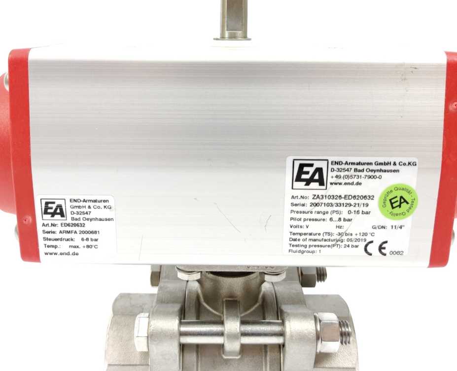 END-Armaturen ZA310326-ED620632 Ball valve-ZA 1/4 "thread