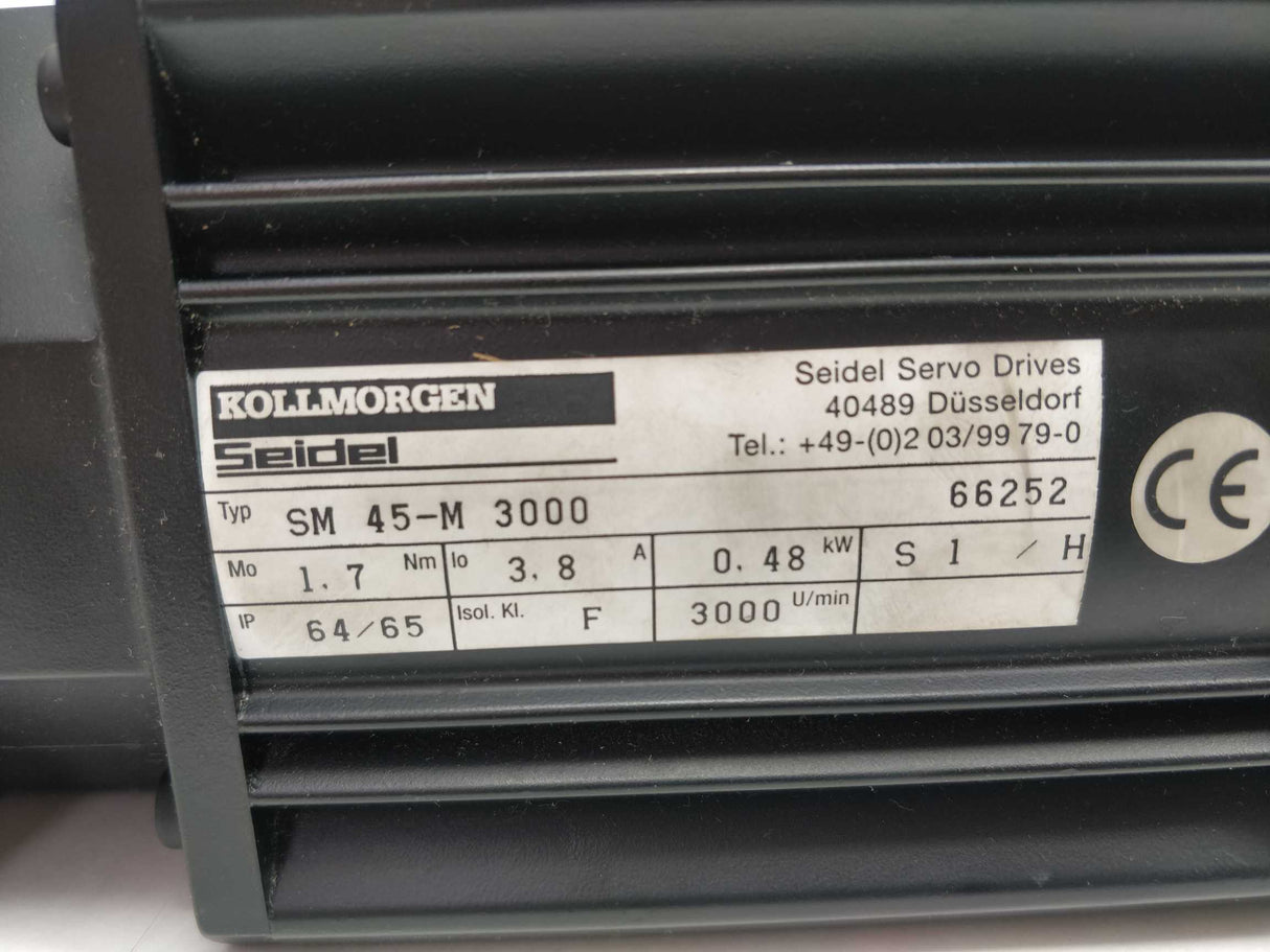 KOLLMORGEN SM45-M3000 Servo Motor 66252