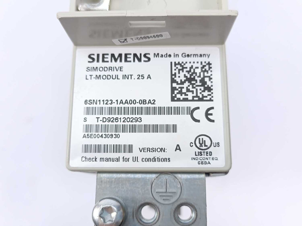 Siemens 6SN1123-1AA00-0BA2 SIMODRIVE LT-Modul INT.25A