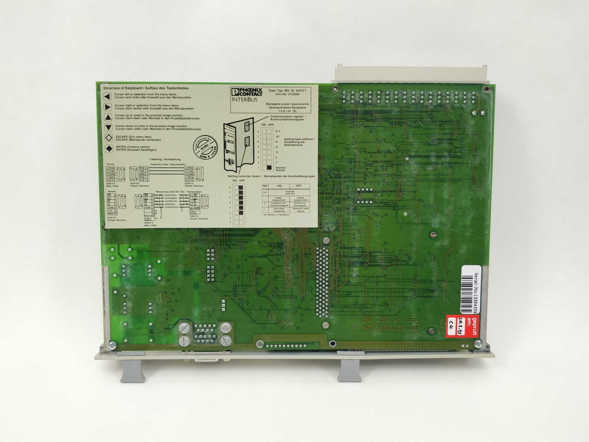 Phoenix Contact 2752000 IBS S5 DSC/I-T Interbus Connection