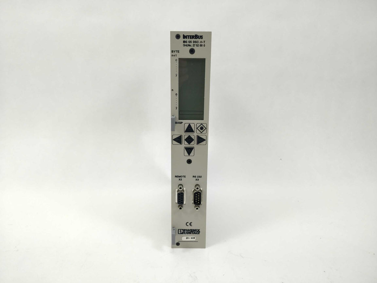 Phoenix Contact 2752000 IBS S5 DSC/I-T Interbus Connection
