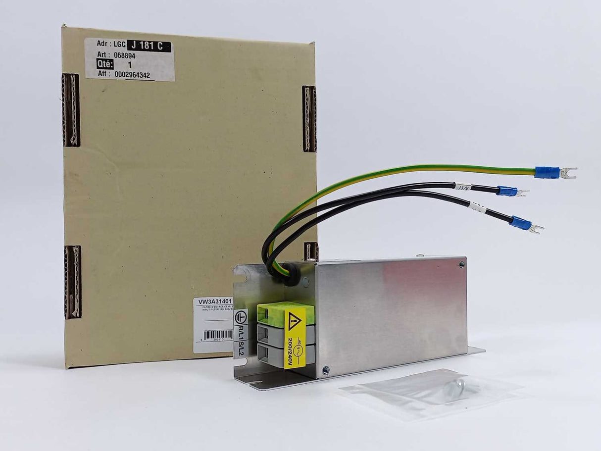 Schneider Electric VW3A31401 INPUT FILTER 1PH 240V 9A