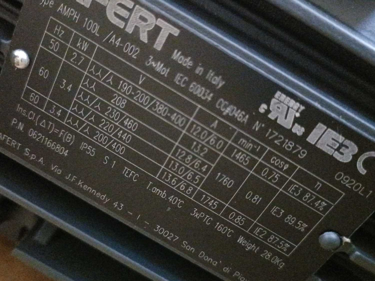 Busch RA 0100 F 503 Vacuum Pump R5 RA 0100F 120m3/h