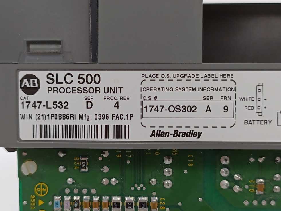 AB 1747-L532 Ser. D ; Fac. 1P ; Proc. Rev. 4; SLC 500 Processor Unit